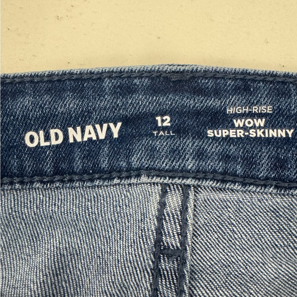 Old Navy Women's Classic Blue Wow Skinny Jeans‎ - Picture 3 of 5